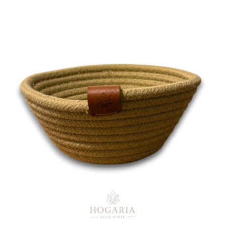 Canasto de guardado mini simil yute